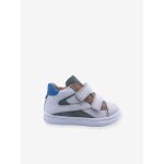 Baskets montantes cuir b�b� 4309b028 babybotte blanc