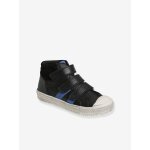 Baskets montantes cuir garon noir