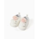 Baskets avec pompons rose clair