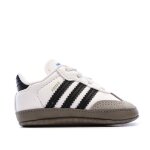 Baskets samba b�b� � lacets �lastiques blanc