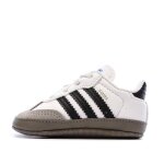 Baskets samba b�b� � lacets �lastiques blanc