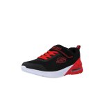 Baskets � scratch et lacets microspec max confort et style enfant unisexe noir / rouge