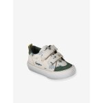 Baskets scratch�es b�b� en toile lot beige