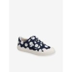 Baskets scratchées fille en toile bleu marine Baskets scratchées fille en toile bleu marine