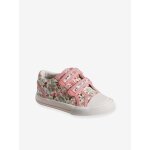 Baskets scratch�es en toile fille collection maternelle rose imprim�