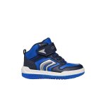 Basket � semelle lumineuse buzzerlight sneakers mi - montantes en tissu enfant bleu