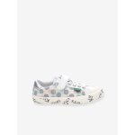 Baskets sneakers fille gody gold blanc pois multico
