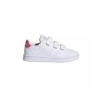 Baskets synth�tique blanc