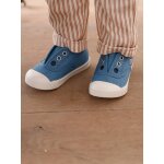 Baskets en toile b�b� bleu jean