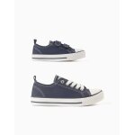 Baskets en toile denim bleu fonc�