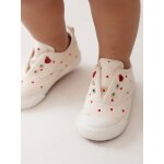 Baskets en toile imprim�e b�b� beige imprim�