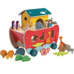 Bateau � formes rouge, jaune, bleu