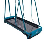Bateau pirate avec collier pour portique bois rond m�tal d10cm bleu - noir