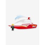 Bateau de pompiers pour enfants boazz rouge
