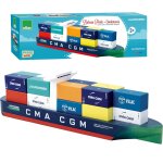 Bateau porte - conteneurs vilacity bleu