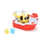 Bateau de sauvetage et h�licopt�re jouet 2 en 1 en plastique recycl� multicolor