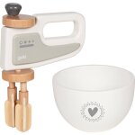 Batteur avec bol mlangeur blanc