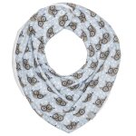 Bavoir bandana cache - cou rversible eli bleu