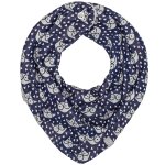 Bavoir bandana cache - cou rversible eli bleu marine
