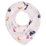 Bavoir bandana cache - cou rversible fairy rose