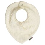 Bavoir bandana gaze de coton jeanne cru