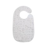 Bavoir bb avec poche blanc