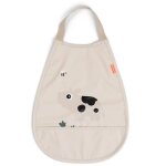 Bavoir �lastique tiny farm rose sable
