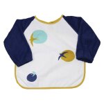 Bavoir imperméable manche longue bleu marine Bavoir imperméable manche longue bleu marine