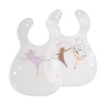 Bavoirs imprim�s (2pcs) en eva transparent transparent
