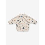 Bavoir � manches merle - blanc