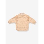 Bavoir � manches merle - blush