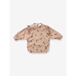 Bavoir � manches merle - rose p�le