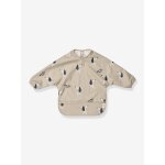 Bavoir � manches merle - taupe