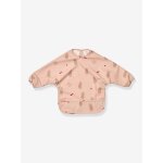 Bavoir � manches merle - vieux rose