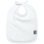 Bavoir À nouer en gaze de coton jeanne made in france blanc Bavoir À nouer en gaze de coton jeanne made in france blanc