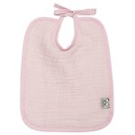 Bavoir À nouer en gaze de coton jeanne made in france rose Bavoir À nouer en gaze de coton jeanne made in france rose