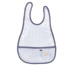 Bavoir avec rcuprateur - babyfan gris