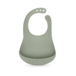 Bavoir silicone gris vert