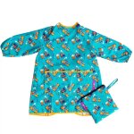 Bavoir tablier manches longues nomade �volutif bleu