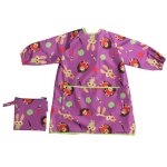 Bavoir tablier manches longues nomade �volutif violet