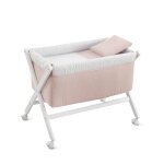 Berceau en bois rose / blanc