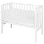 Berceau cododo avec matelas et accessoires sternenzauber grau blanc / blanc