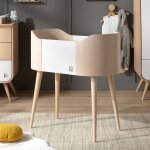 Berceau pieds bois - galopin blanc