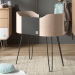 Berceau pieds métal - galopin gris Berceau pieds métal - galopin gris