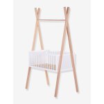 Berceau tipi �volutif naturel / blanc