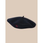 Bret en pure laine mrinos fille marine