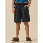 Bermuda battle gar�on bleu fonce uni