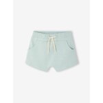 Bermuda b�b� gar�on en molleton bleu gris�