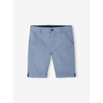 Bermuda crmonie garon en coton / lin bleu