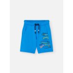 Bermuda en coton avec cordon de serrage bleu